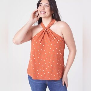 Lane Bryant Twisted Halter-Neck Top
